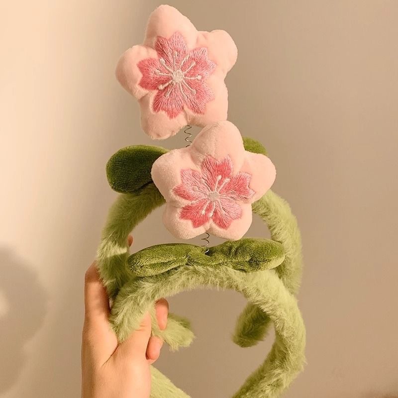  Bờm Tóc Hoa Đào Dễ Thương Kẹp Tóc Rửa Mặt Sang Trọng [GIAO HÀNG 2-10 NGÀY | SỈ TỪ 2 TRIỆU | CÓ THỂ IN LOGO] 
