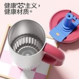  Cốc giữ nhiệt ruột gốm cốc nước có ống hút kiểu dáng đẹp cho cả nam và nữ 