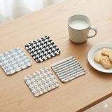  Tấm Lót Cốc Vải Cotton Họa Tiết Kẻ Sọc Nhiều Màu - Lót Cách Nhiệt Cốc Trà Tua Rua, Trang Trí Bàn Ăn, Phòng Khách [GIAO HÀNG 2-10 NGÀY | SỈ TỪ 2 TRIỆU | CÓ THỂ IN LOGO] 