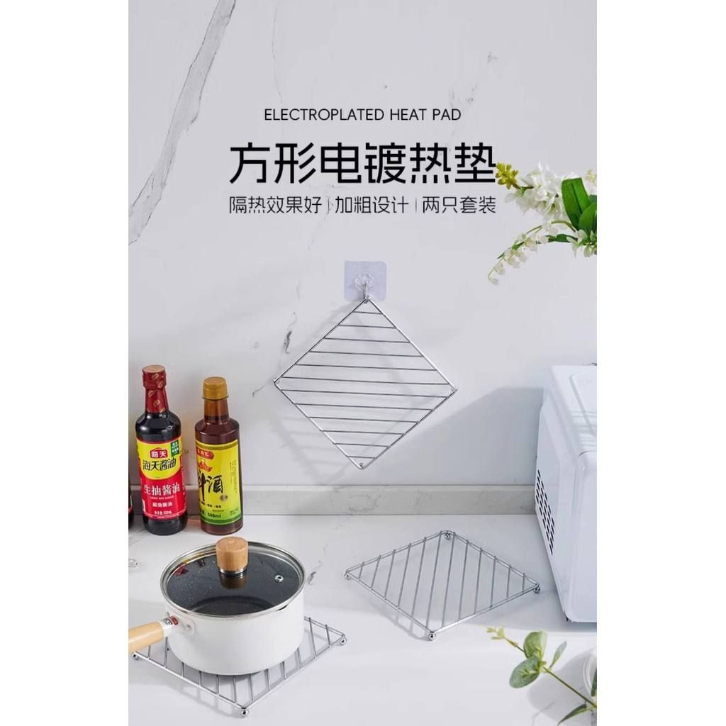  Tấm Lót Cách Nhiệt Chống Bỏng Bằng Inox - Lót Nồi, Bát Đĩa, Giá Hấp, Phụ Kiện Bếp Gia Dụng Dày Dặn [GIAO HÀNG 2-10 NGÀY | SỈ TỪ 2 TRIỆU | CÓ THỂ IN LOGO] 