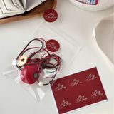  Hình dán nhỏ hình tròn merry christmas kiểu cổ điển nhãn dán niêm phong gói quà 