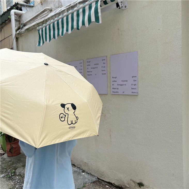  Ô Gấp Ba Chống Nắng Chó Con Thiết Kế Độc Đáo - Mang Theo Dễ Dàng Cho Mọi Thời Tiết 