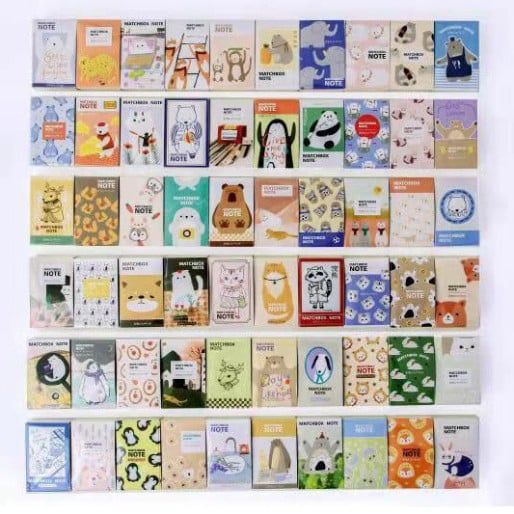  ```Khám Phá Set 10 Hộp Giấy Kraft Mini Retro Ghi Chú Có Thể Xé, Tiện Lợi Mang Theo``` 