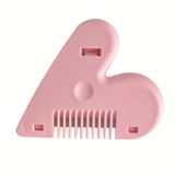  爱心形削发器双面修发刀桃心削发刀心形修剪刘海削发神器修发梳 