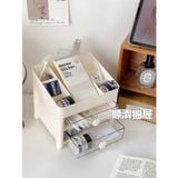  Hộp đồ văn phòng bằng acrylic trong suốt ngăn kéo tiện ích để bàn thiết kế hiện đại 