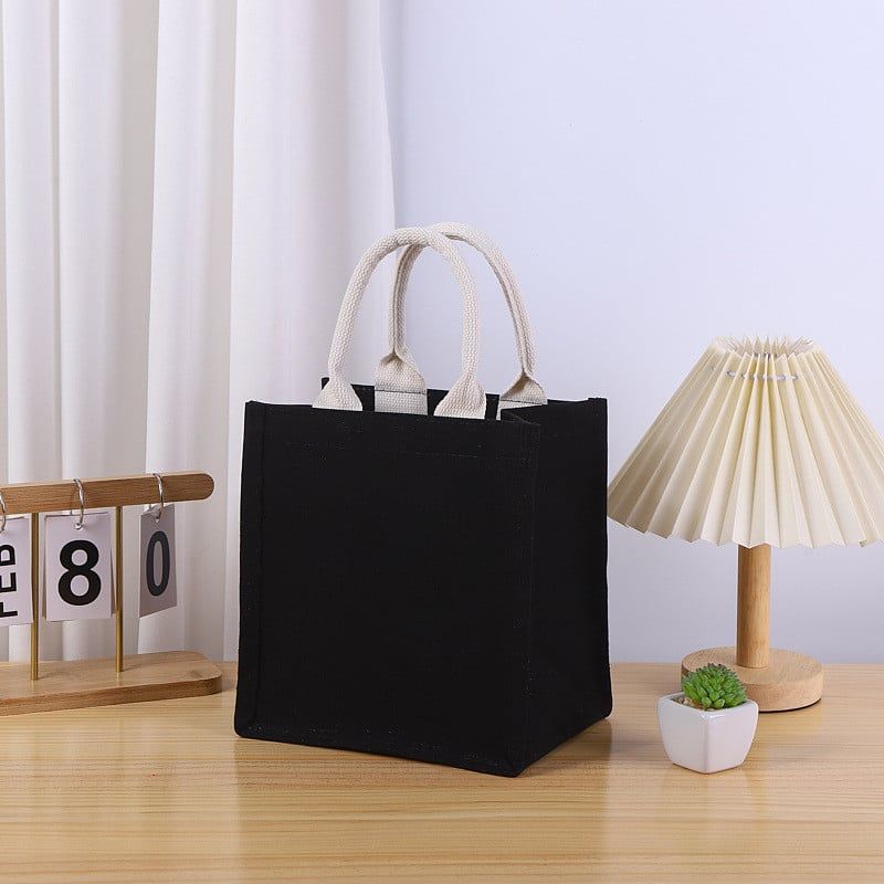 Túi Tote Vải Canvas In Họa Tiết Cổ Điển - Túi Xách Tay Bao Bì Quà Tặng, Phong Cách Vintage [GIAO HÀNG 2-10 NGÀY | SỈ TỪ 2 TRIỆU | CÓ THỂ IN LOGO] 