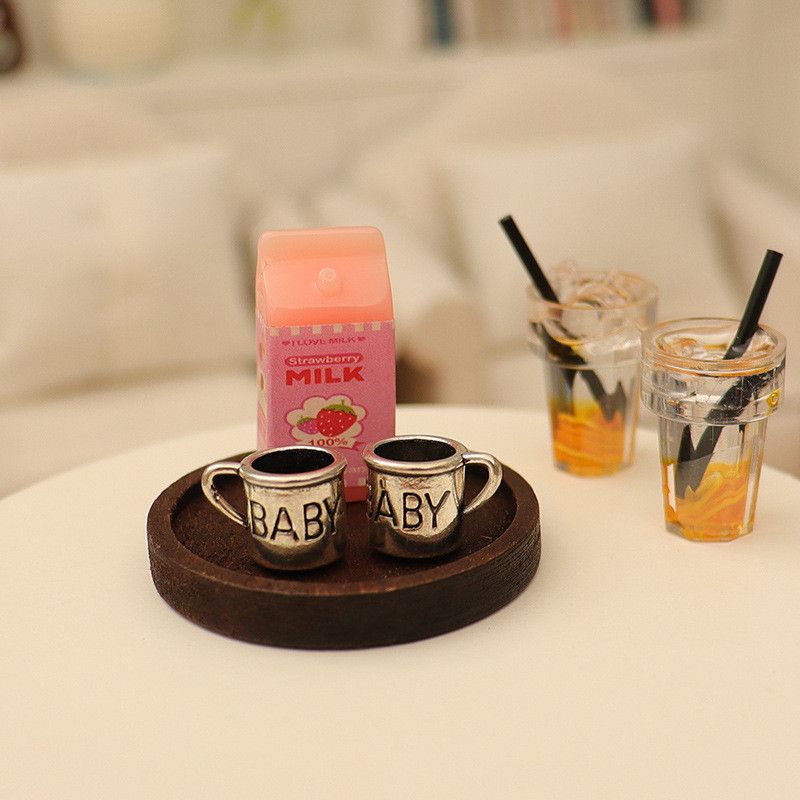  Bộ Ấm Trà Cốc Nước Hợp Kim Thu Nhỏ - Phụ Kiện Mô Hình Dollhouse Cổ Điển, Đạo Cụ Chụp Ảnh Nhà Búp Bê [GIAO HÀNG 2-10 NGÀY | SỈ TỪ 2 TRIỆU | CÓ THỂ IN LOGO] 