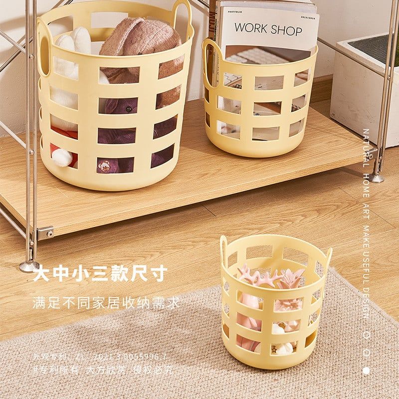  Giỏ Đựng Đồ Nhựa Để Bàn Phong Cách Kem Tùy Chỉnh [GIAO HÀNG 2-10 NGÀY | SỈ TỪ 2 TRIỆU | CÓ THỂ IN LOGO] 