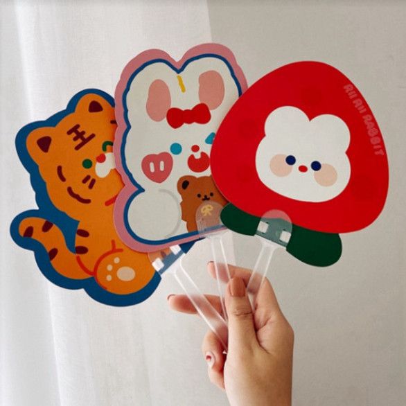  Bộ 30 Quạt Mini Di Động Họa Tiết Động Vật Dễ Thương - Lý Tưởng Cho Sinh Viên và Văn Phòng Mùa Hè 