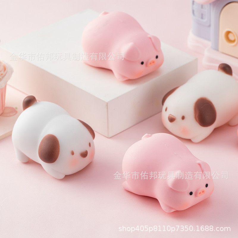 Đồ Chơi Giải Nén Bột Nhào Chậm Hình Heo, Chó - Bóng Nhào Đàn Hồi Dẻo Tay, Quà Tặng Cho Bé, Bán Buôn [GIAO HÀNG 2-10 NGÀY | SỈ TỪ 2 TRIỆU | CÓ THỂ IN LOGO] 