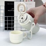  Cốc Giữ Nhiệt Inox Phong Cách Tối Giản - Uống 3 Kiểu, Có Lọc Trà, Quai Xách, Dùng Cho Văn Phòng Và Du Lịch [GIAO HÀNG 2-10 NGÀY | SỈ TỪ 2 TRIỆU | CÓ THỂ IN LOGO] 