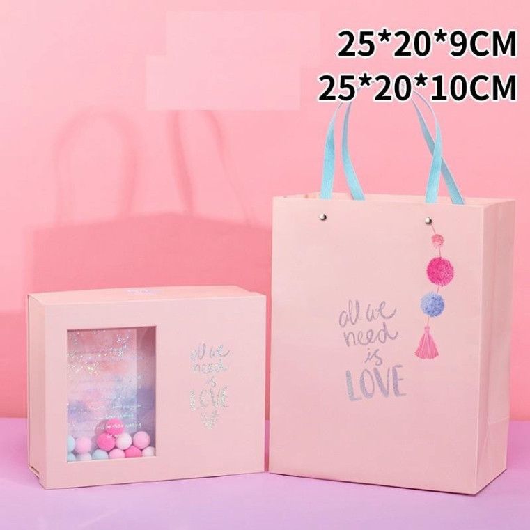  Hộp và Túi quà tông hồng dễ thương, hoàn hảo cho sinh nhật và kỷ niệm - Q1551 