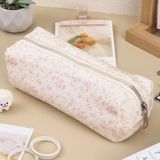  (HÀNG ĐẶT TRƯỚC) Túi Đựng Bút Hoa Nhỏ Phong Cách Kem Kèm Hộp Văn Phòng Phẩm Đa Năng [GIAO HÀNG 2-10 NGÀY | SỈ TỪ 2 TRIỆU | CÓ THỂ IN LOGO] 