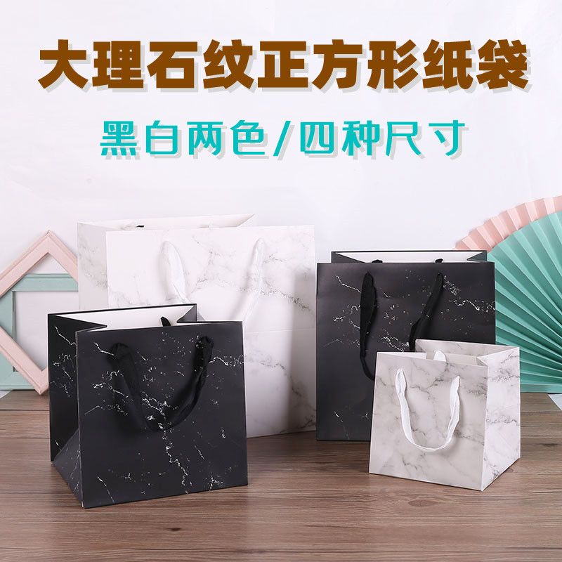  Túi giấy hoa văn đá cẩm thạch cao cấp, túi quà lễ hội 