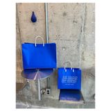  Túi tote composite màu xanh cao cấp in logo túi đóng gói quần áo shop 