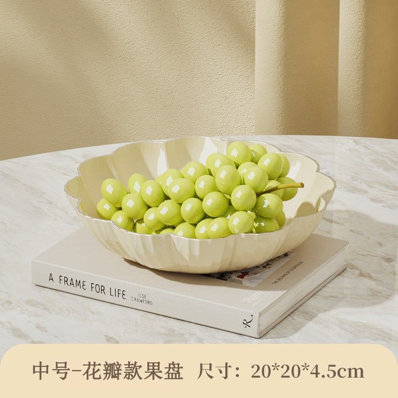  Đĩa Trái Cây Nhựa Phong Cách Kem Dung Tích Lớn Dùng Gia Đình [GIAO HÀNG 2-10 NGÀY | SỈ TỪ 2 TRIỆU | CÓ THỂ IN LOGO] 