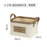  Hộp Đựng Quần Áo Vải Cotton Lanh Có Thể Gấp Gọn - Túi Lưu Trữ Đồ Cỡ Lớn, Dùng Cho Gia Đình, Du Lịch, Sắp Xếp Tủ Đồ [GIAO HÀNG 2-10 NGÀY | SỈ TỪ 2 TRIỆU | CÓ THỂ IN LOGO] 