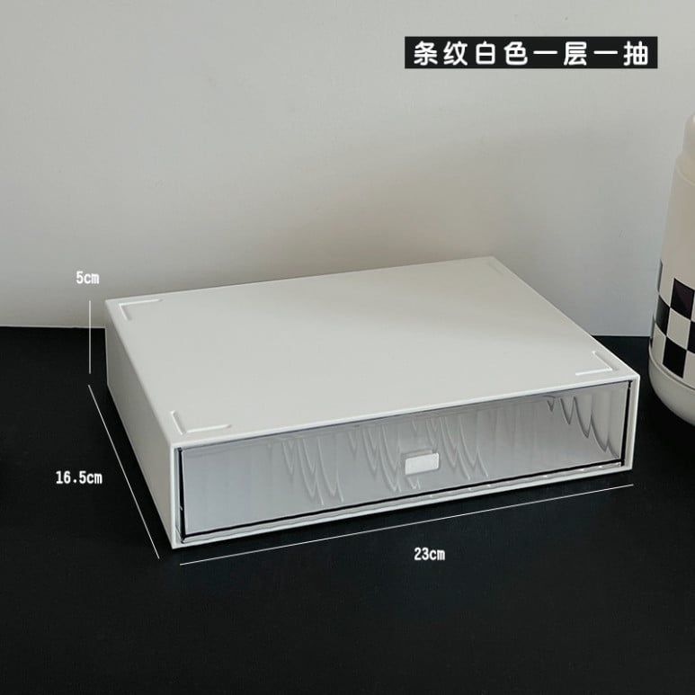  Hộp Đựng Đồ Ngăn Kéo Nhựa Nhiều Tầng Màu Trắng - Kệ Đựng Văn Phòng Phẩm Học Sinh, Tủ Sắp Xếp Để Bàn [GIAO HÀNG 2-10 NGÀY | SỈ TỪ 2 TRIỆU | CÓ THỂ IN LOGO] 