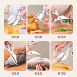  Kéo Cắt Xương Gà Bằng Inox Đa Năng - Kéo Nhà Bếp Sắc Bén, Cắt Thực Phẩm, Thịt, Rau Củ Dễ Dàng [GIAO HÀNG 2-10 NGÀY | SỈ TỪ 2 TRIỆU | CÓ THỂ IN LOGO] 