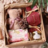  Khăn Mặt Gấu Teddy Xinh Xắn Q965 - Kèm Ruy Băng và Thẻ Cảm Ơn Đáng Yêu! 