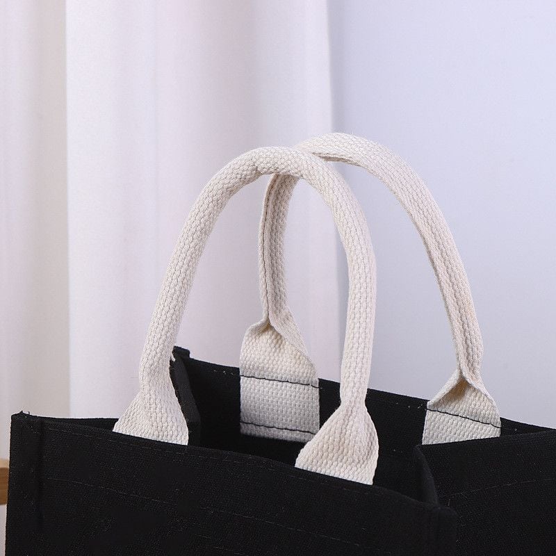  Túi Tote Vải Canvas In Họa Tiết Cổ Điển - Túi Xách Tay Bao Bì Quà Tặng, Phong Cách Vintage [GIAO HÀNG 2-10 NGÀY | SỈ TỪ 2 TRIỆU | CÓ THỂ IN LOGO] 