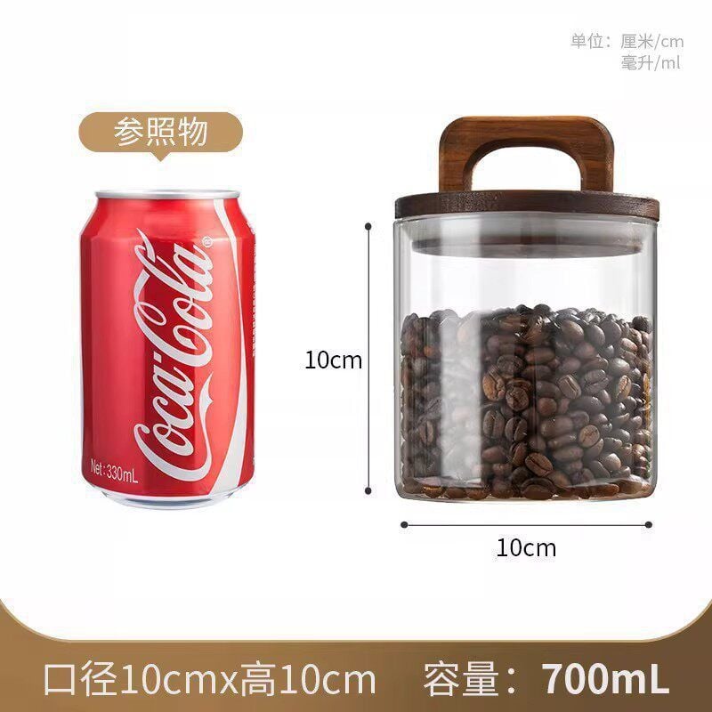  Hũ Đựng Gỗ Nguyên Khối Nắp Kính - Đựng Gia Vị, Đồ Dùng Bếp Gia Dụng [GIAO HÀNG 2-10 NGÀY | SỈ TỪ 2 TRIỆU | CÓ THỂ IN LOGO] 