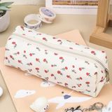  小红书同款奶油小碎花笔袋 清新少女大容量多功能文具盒收纳袋 