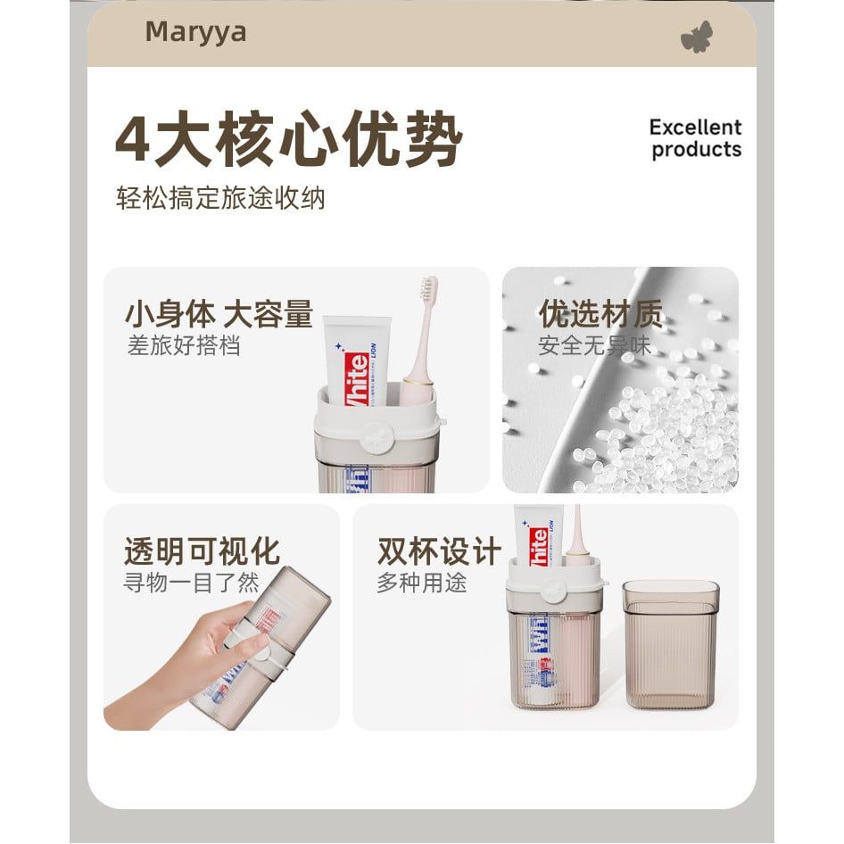  Cốc Súc Miệng Du Lịch Kín Đựng Bàn Chải Đánh Răng, Rửa Mặt [GIAO HÀNG 2-10 NGÀY | SỈ TỪ 2 TRIỆU | CÓ THỂ IN LOGO] 