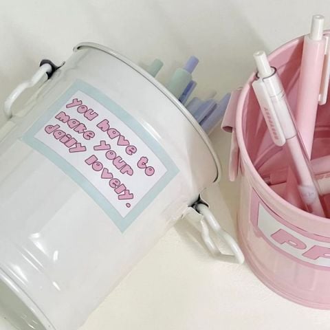  Ống Đựng Bút Phong Cách Thiếu Nữ Chất Liệu Sắt Nhỏ Gọn Xinh Xắn [GIAO HÀNG 2-10 NGÀY | SỈ TỪ 2 TRIỆU | CÓ THỂ IN LOGO] 