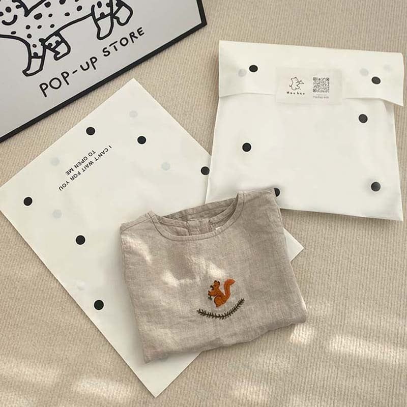  Túi đóng gói quần áo trong suốt dày mờ miệng phẳng tự niêm phong in logo bán buôn 