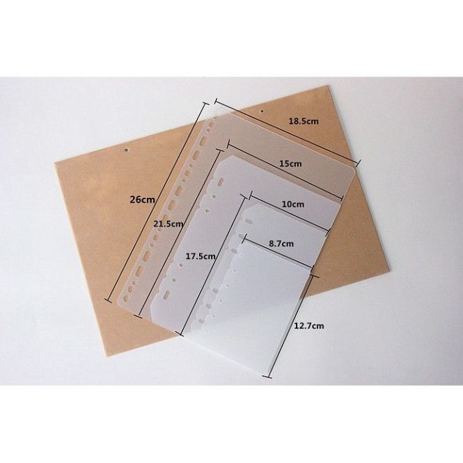  ``(ĐẶT TRƯỚC) Bộ 50 Tấm Ngăn Phân Chia Lá Rời Aaaba - Vách Ngăn PP Trong Suốt Mờ Dày Đặc Chất Lượng`` 