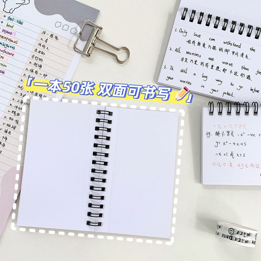  Thẻ Chỉ Mục Sổ Tay Có Thể Xé Rời Dây Rách [GIAO HÀNG 2-10 NGÀY | SỈ TỪ 2 TRIỆU | CÓ THỂ IN LOGO] 