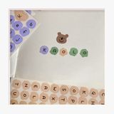  ```Sticker trang trí hộp 16 x 6 CM, giấy C bóng in chữ, bộ niêm phong PK1795``` 