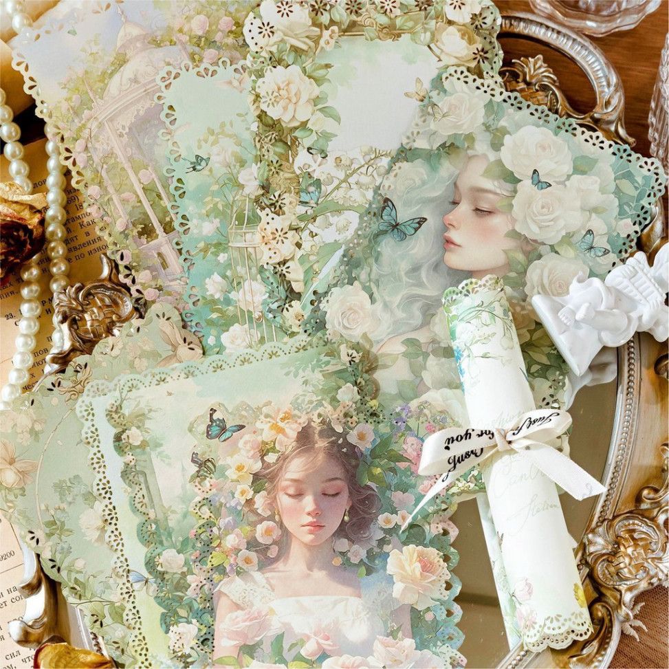  Giấy Nhẹ Momo Đặt Trước - Giấy Ren Rỗng Mang Phong Cách Pháp, Tươi Mát & Lãng Mạn! 