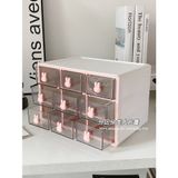  Hộp Đựng Đồ Văn Phòng Phẩm Jiugongge Ngăn Kéo - Thiết Kế Trong Suốt, Đặt Trước! 