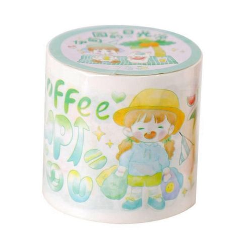  Băng keo giấy trang trí hoa lá xinh xắn, kích thước lớn 3.8CM PK1319 