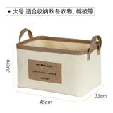  Hộp Đựng Quần Áo Vải Cotton Lanh Có Thể Gấp Gọn - Túi Lưu Trữ Đồ Cỡ Lớn, Dùng Cho Gia Đình, Du Lịch, Sắp Xếp Tủ Đồ [GIAO HÀNG 2-10 NGÀY | SỈ TỪ 2 TRIỆU | CÓ THỂ IN LOGO] 