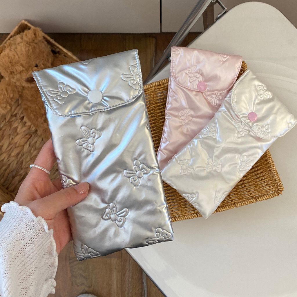  Túi Đựng Kính PU Nơ Hồng Phong Cách Hàn Quốc - Hộp Kính Râm Chống Áp Lực Xách Tay Dễ Thương Cho Bé Gái [GIAO HÀNG 2-10 NGÀY | SỈ TỪ 2 TRIỆU | CÓ THỂ IN LOGO] 