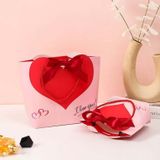  Bộ 10 Túi quà Classy in hình trái tim, giấy quai xách 28X20X9cm Q1832 