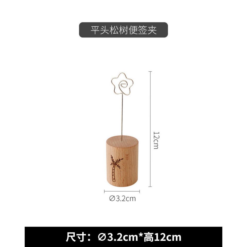  Giá Đỡ Ghi Chú Gỗ Nhật Bản - Bộ 5 Kẹp Tin Nhắn Sáng Tạo, Phong Cách Sang Trọng! 