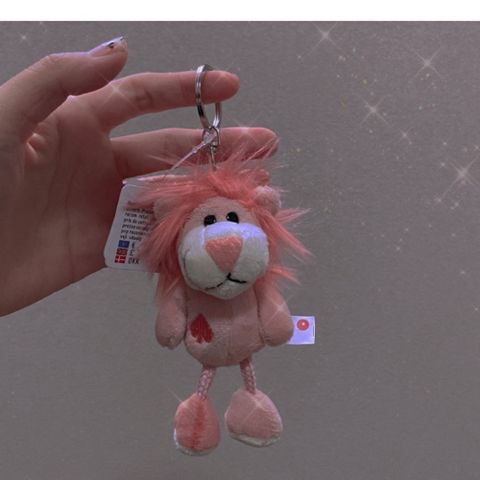  (HÀNG ĐẶT TRƯỚC)COMBO 2 Dễ Thương Chiên Lông Sư Tử Con Hổ Búp Bê Sang Trọng Móc Khóa Cặp Đôi Mặt Dây Chuyền Túi Quà Tặng 