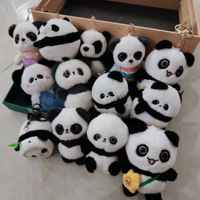  Móc Khóa 3D Hình Gấu Panda Chất Liệu Bông Đáng Yêu Treo Túi Xách [GIAO HÀNG 2-10 NGÀY | SỈ TỪ 2 TRIỆU | CÓ THỂ IN LOGO] 