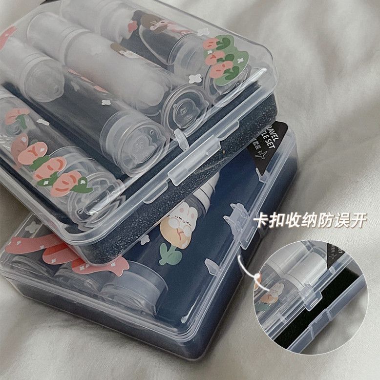  Bộ Chai Du Lịch Chân Không Thông Minh, Xịt Mỹ Phẩm, Cream Dưỡng Da Di Động, Hàng Đặt Trước 