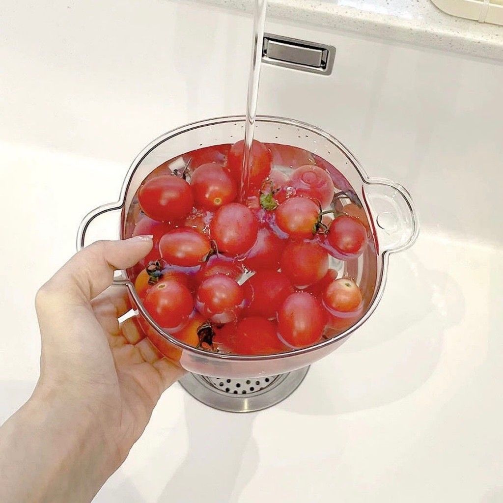  Giỏ Rửa Rau, Trái Cây Thoát Nước Có Nắp Đựng Gạo [GIAO HÀNG 2-10 NGÀY | SỈ TỪ 2 TRIỆU | CÓ THỂ IN LOGO] 