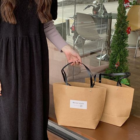  Túi Giấy Kraft Túi Xách Tay Cao Cấp Cho Cửa Hàng Quần Áo 