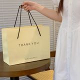  Túi giấy thankyou túi mua sắm cao cấp cửa hàng quần áo trẻ em đựng quà tặng 