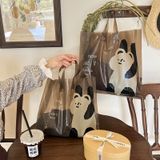  Túi đựng mỹ phẩm thiết kế gấp 4 trong 1 dung tích lớn lưới tháo rời hoạt hình ấn tượng 