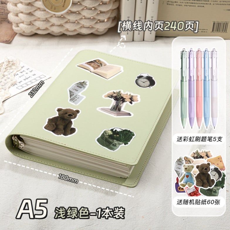  Combo 2 Sổ Bìa Rời Da Mềm Siêu Bền - Thiết Kế Cao Cấp Tháo Được 