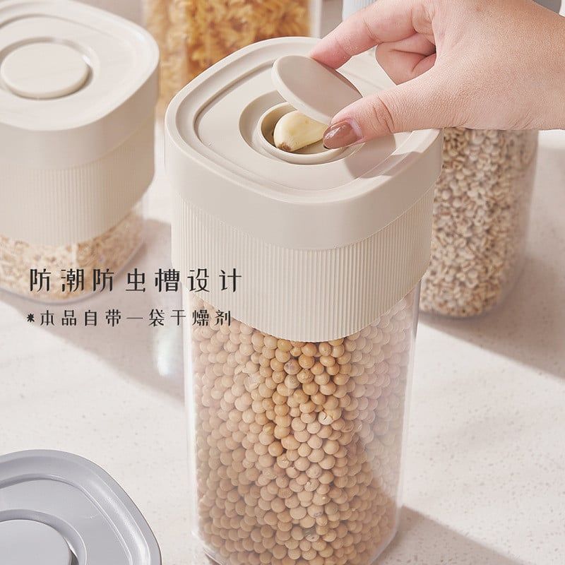  Hộp Đựng Ngũ Cốc Trong Suốt Cấp Thực Phẩm - Bình Kín Đựng Mì Ống, Trà Khô, Đồ Ăn Vặt, Nhiều Kích Thước [GIAO HÀNG 2-10 NGÀY | SỈ TỪ 2 TRIỆU | CÓ THỂ IN LOGO] 