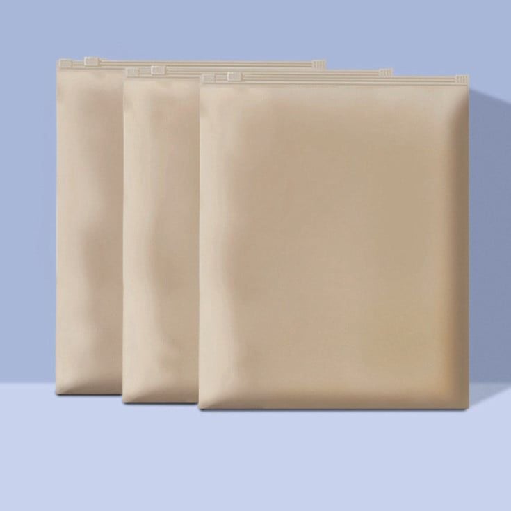  Combo 100 Túi Nhựa CPE Mờ Màu Mơ Khóa Kéo - Túi Bao Bì Chống Nắng, Không Thấm Nước, Đóng Gói Đa Năng (Giao 7-15 Ngày) [GIAO HÀNG 2-10 NGÀY | SỈ TỪ 2 TRIỆU | CÓ THỂ IN LOGO] 